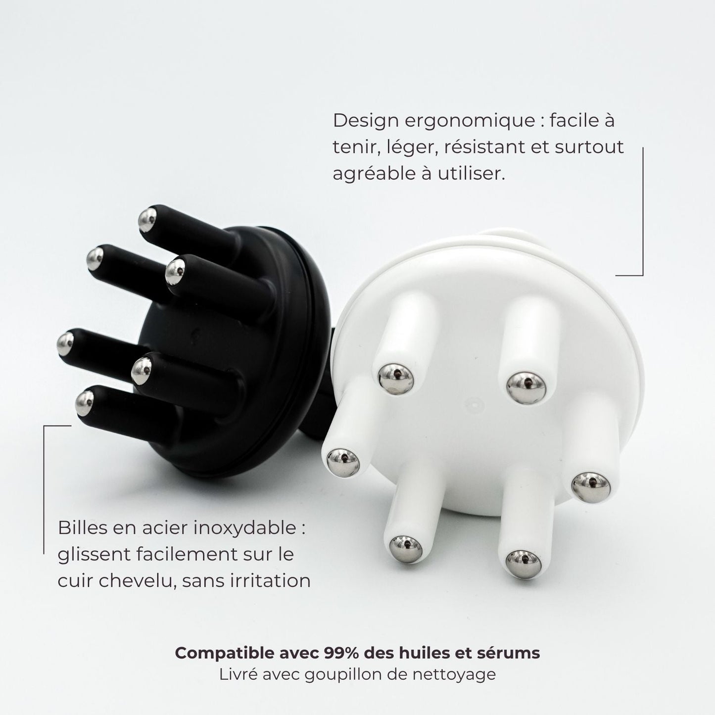 Le Rolly - Brosse massante applicatrice de soins - Roilon