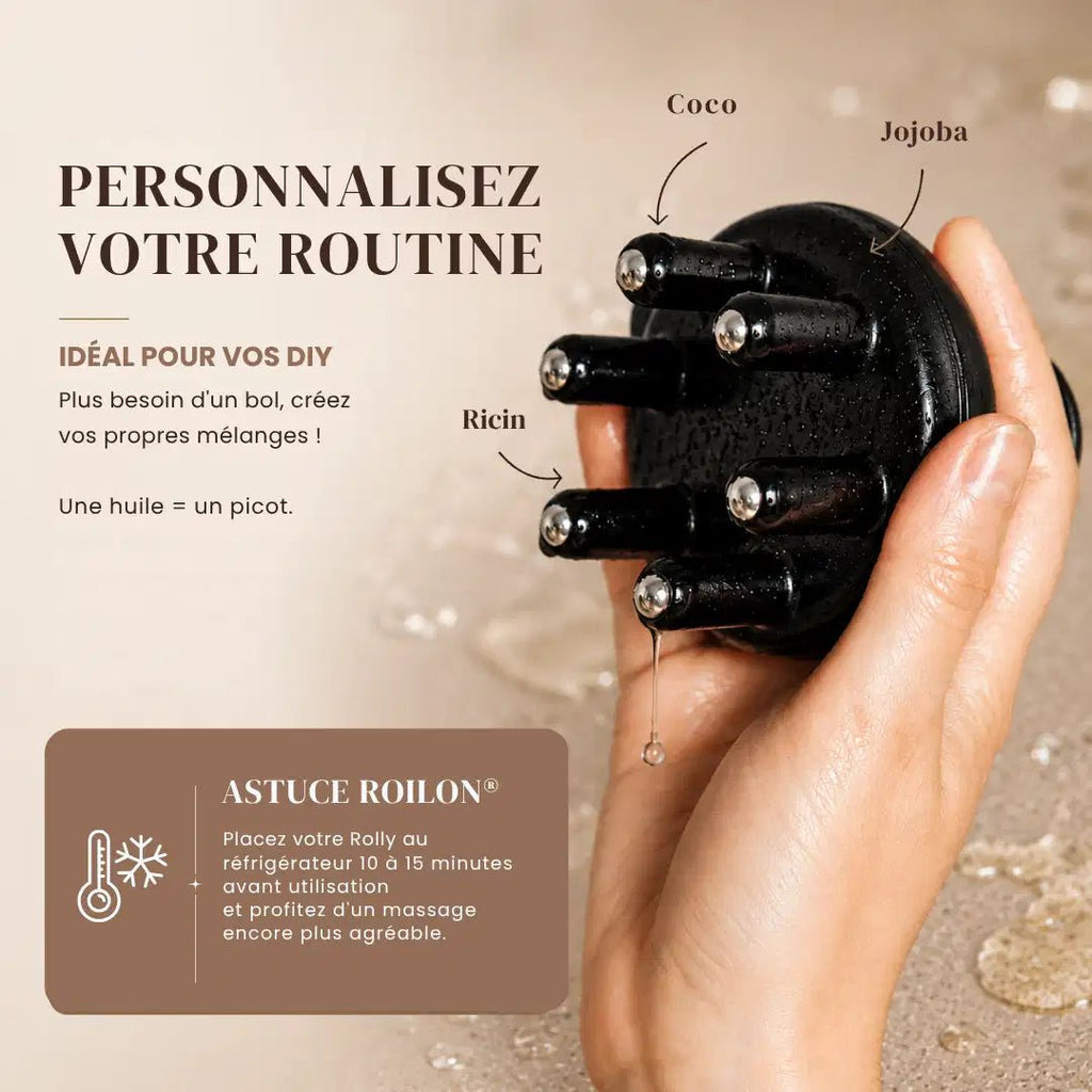 Le Rolly - Brosse massante applicatrice de soins - Roilon