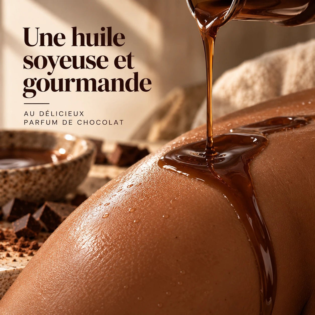 L'huile de massage gourmande au chocolat - Roilon